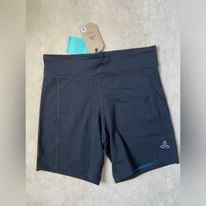Prana Shorts Men's Large Black JD Breathe Stretch Compression Chakara Short